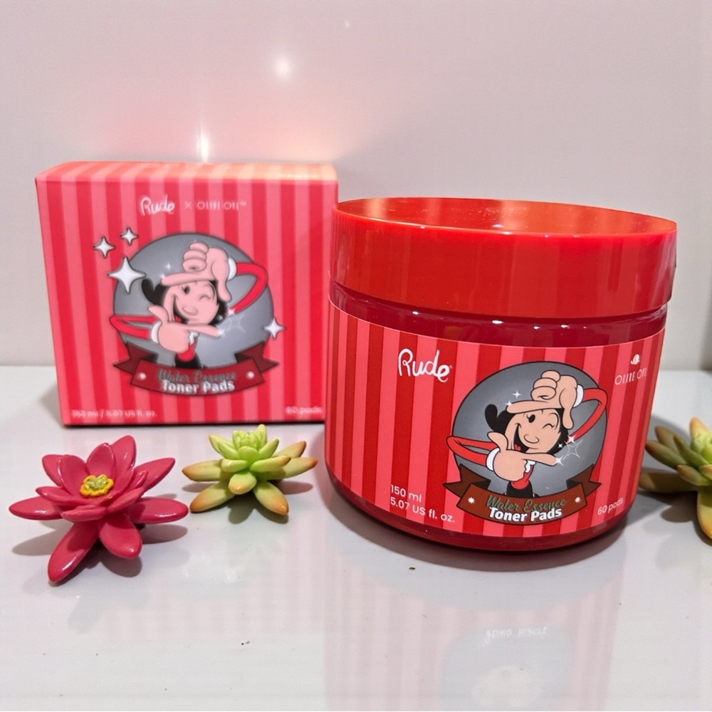RUDE Red Striped Water Essence Toner Pads